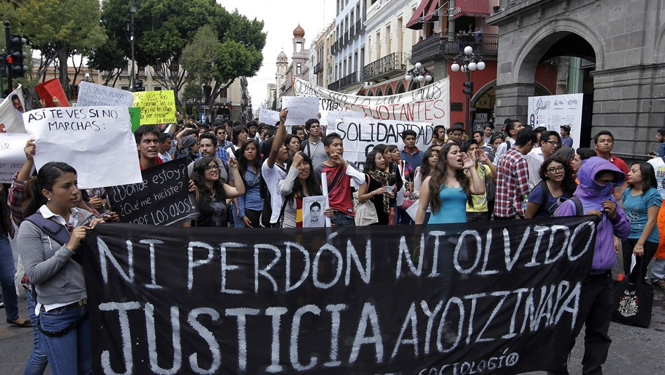 Puebla protestas ayotzinapa